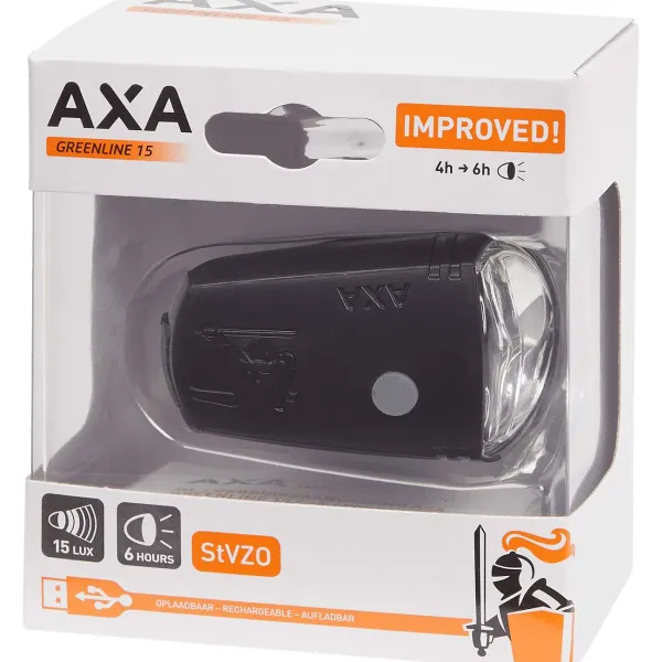 Walfort Fietsaccessoires^Axa Greenline Fietsverlichting