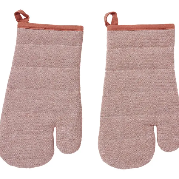 Merk Keukentextiel^Chambray Ovenwanten