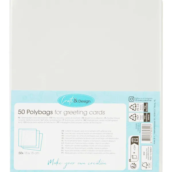 Office Essentials Kaarten^Craft & Design Opbergzakjes Voor Wenskaarten