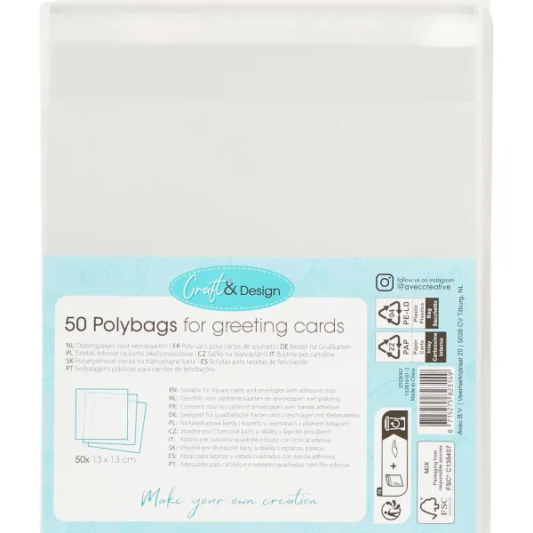 Office Essentials Kaarten^Craft & Design Opbergzakjes Voor Wenskaarten