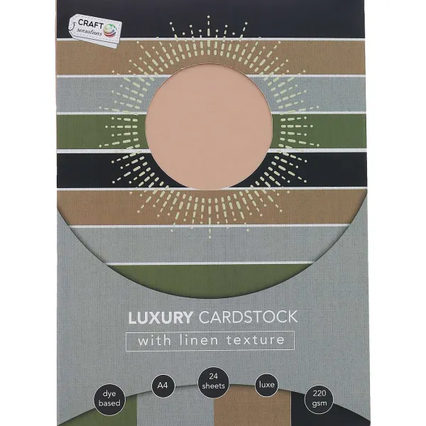 Office Essentials Kaarten^Craft Sensations Linnen Hobbykarton