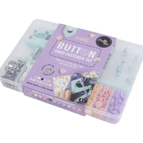 FERM Gereedschap^Crafts & Co Drukknopen-Set