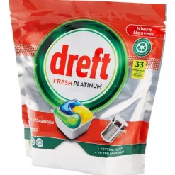 Dreft Afwas- & Wasmiddelen^Fresh Platinum Vaatwastabletten Original