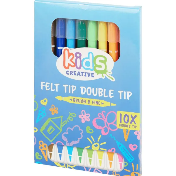 Kids Creative Kleuren & Tekenen^Viltstiften Met Dubbele Punt