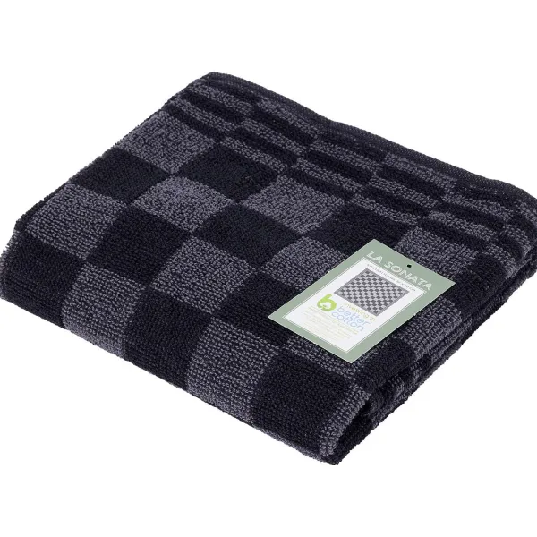 Merk Badtextiel^La Sonata Keukendoek Antraciet