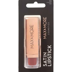 Max & More Make-Up^Satin Lippenstift Classic Red
