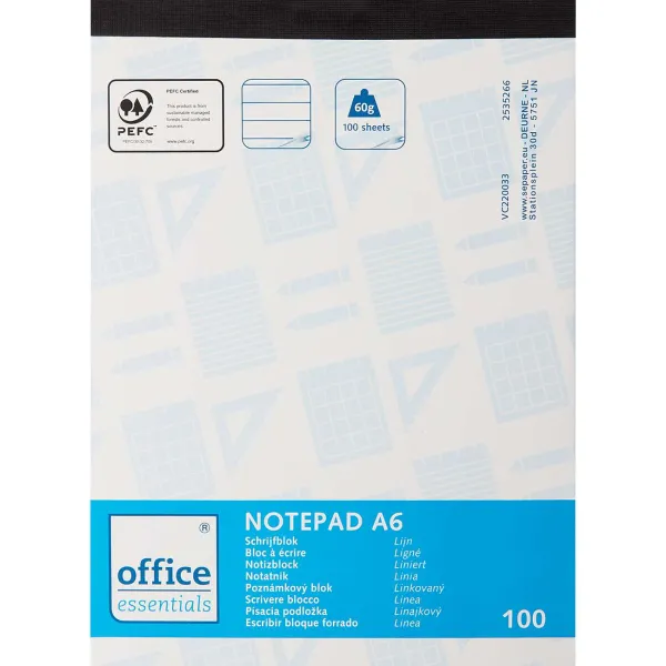 Office Essentials Papier & Schriften^Schrijfblokken A6