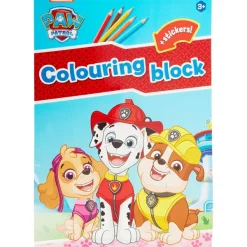 Paw Patrol Kleuren & Tekenen^Kleurblok Met Stickers