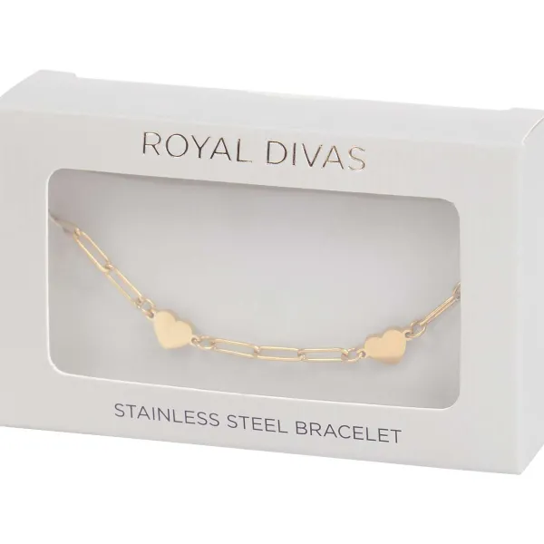 Merk Horloges & Sieraden^Royal Divas Roestvrijstalen Armband