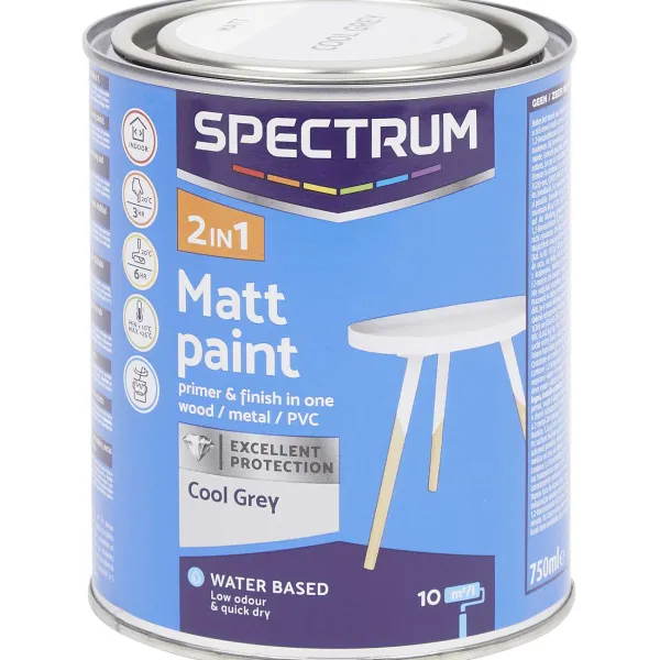 Spectrum Verf^2-In-1 Matte Verf Cool Grey