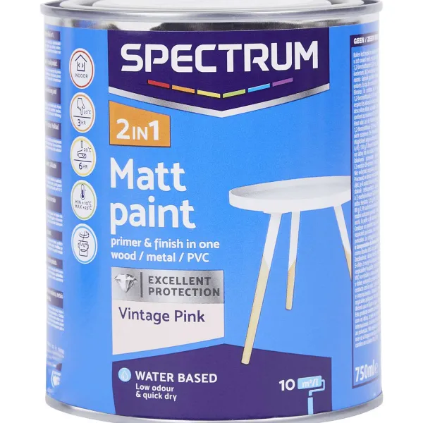 Spectrum Verf^2-In-1 Matte Verf Vintage Pink