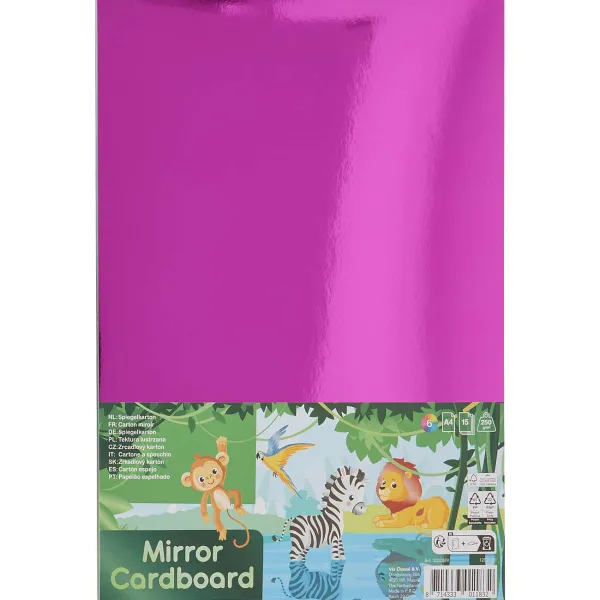 Kids Creative Papier & Schriften^Spiegelkarton A4