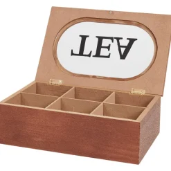 Merk Woonaccessoires^Theebox Met Tekst