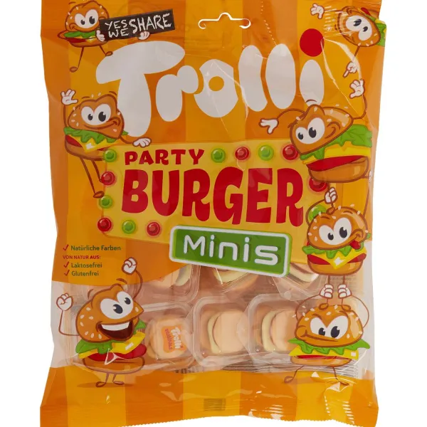 Trolli Drop & Snoep^Party Burger Mini'S
