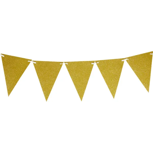 Merk Wanddecoratie^Vlaggenlijn Glitter