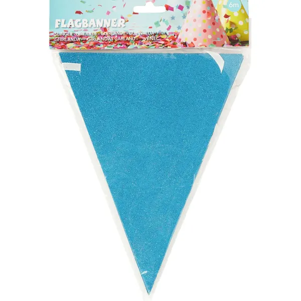 Merk Wanddecoratie^Vlaggenlijn Glitter