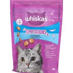 Whiskas Dierenvoeding^Temptations Kattensnoepjes Zalm En Zeevruchten